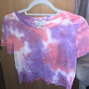 Cropped Tie dye T-shirt